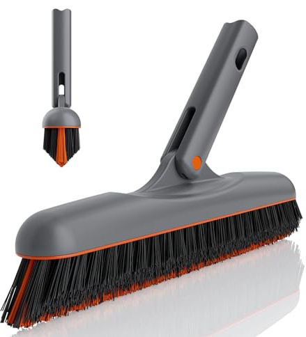 Eazer Grout Brush - Original Head,EAB02-H,180°Rotation Tile Grout Cleaning Tool, V-Shape Shower Scrubber Cleaner Stiff Bristle for Cleaning Bathroom Wall, Baseboards(Pole Not Included)