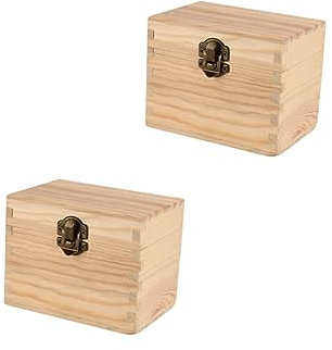 FRCOLOR 2 Stück 6 Display Für Flaschen Mit Ätherischen Ölen Ätherisches Öl Essentiell Halter Für Ätherische Öle Schmuckkästchen Aus Holz Quadrat Massivholz Hölzern Souvenir-Box