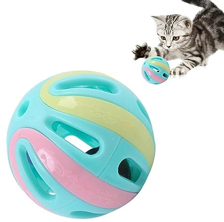Raxove Jingle Bell Katzenspielzeug | Katze Pounce Rasselball | hohle Katze Jingle Bälle, interaktives Katzenspielzeug Kätzchen jagen Spielzeug für Kätzchen, Katzen Indoor