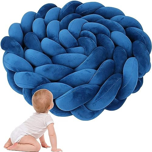 Bettschlange Geflochten, Bettschlange für Allergiker, Kantenschutz 100% Baumwolle Bettkissen Stillkissen Schlange Handmade Seitenschläferkissen Kopfkissen Baumwolle Schlafkissen Kissen ( Color : I , S
