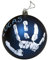 OISE ART STORE Trade Shop - Pallina Di Natale Decorazione Natalizia Per Albero Con Kit Impronta Calco Mano Blu