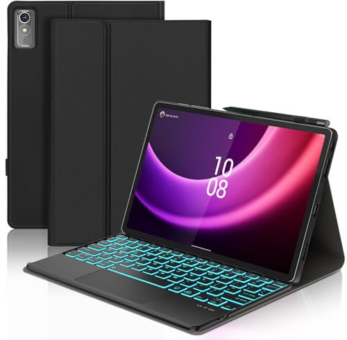 Touch Keyboard Case for Lenovo Tab P11 (2nd Gen) 11.5, Wireless Bluetooth Backlit Keyboard with Slim Protective Cover and Touchpad for Lenovo Tab P11 (2nd Generation) 11.5 Inch 2022 Tablet, Black
