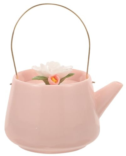 SOLUSTRE Teiere In Ceramica Floreale Bollitore Per Il Tè Bollitore In Porcellana Teiere Vintage Bollitore Per Acqua Calda Teiere A Ebollizione Pentola Con Manico Bollitore Per Caffè