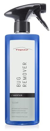 Topaz Bug Remover for Cars – Powerful Insect Spray & Bird Poo Remover - PH-Neutral Pre-Wash, Easily Loosens Insect Splats - Safe on Paintwork, Glass & PPF | Car Bug Remover Spray – 500ml