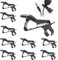 10 Stücke Schwarz Mini Lavalier Revers Kragen Clip Mic Mikrofon Halter Griff aus Metall Mikrofon Mic Clips Klemmen Für Interview Meeting Lectures Online Chat Geeignet für 6 mm Draht