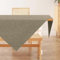 AooHome Tischdecke Abwaschbar, Kaffee Braun Mitteldecke 80x80cm Leinen-Optik Tischtuch aus Polyester Wasserabweisend mit Lotuseffekt, Dauerhaft Kratzfest für Wohnzimmer, Esszimmer, Balkon, Garten
