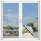 HEOHE Film Fenêtre Anti Chaleur UV 90 x 400cm, Film de Protection Solaire pour Fenêtre Miroir, Adhésif Film de fenêtre Anti Regard, Argenté