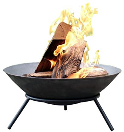 ABBNIA DIY Feuerstellen & Schalen Heavy Duty Metall Stahl Feuerstelle Schale Holz Brennen Feuerstelle Schale Grill Herd