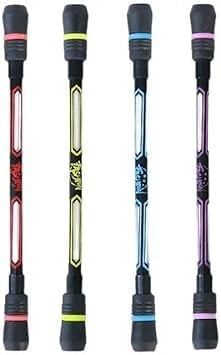 Gowxs 4 Stück Spin Cool Stifte, Rolling Finger Spin Game Stifte mit beschwertem Ball, Anti-Rutsch-Schreibwaren-Set mit Nachfüllungen, schwarze Tinte für Studenten, Unterhaltung, Büro und Schulbedarf