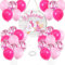 30 Piezas Globos Baby Shower Niña Bienvenido a Casa Decoracion Baby Shower 1 Cartel de Bienvenida Para la Puerta para Fiestas de Bautizo, Celebrar la Llegada de Una Nueva Vida