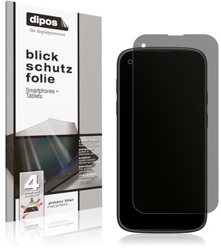 dipos Blickschutzfolie für Unihertz Jelly Max | Displayschutz matt mit 4-Wege Sichtschutz-Effekt, Privacy Filter, passt perfekt, kratzfest, blasenfrei, selbstklebend