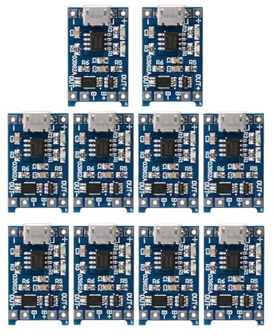 Hayatec TP4056 5V 1A Micro USB Module de charge pour batterie Li-ion 18650 - Carte de chargeur PCB à cellule unique avec protection (5)
