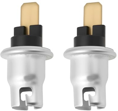 YINETTECH 2 Stück BA9S Metall-Glühbirnenfassung für Armaturenbrett Kompatibel mit Smiths Kompatibel mit VDO-Messgeräten 989 233 BA9