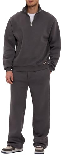 Redbridge Jogginganzug Zweiteiliges Sweat Set mit Half Zip Pullover und Hose Bequemer Sweatsuit für Freizeit Alltag und Loungewear