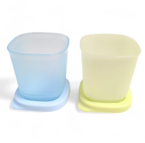 Tupperware Kühlschrank Wichtel Midgets 110ml 2er Mini Set Liliputbecher Wichtelbecher Minis Gefrierbehälter 110 ml Set gelb hellblau