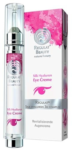 Dr. Niedermaier Regulat® Beauty Silk Hyaluron Eye Creme, Revitalisierende Augencreme – Für strahlende Augenblicke I 15ml