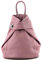 modamoda de - T179 - ital zaino da donna in pelle, Colore:Rosa Antico