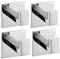 Celbon 2PC Handtuchhaken ohne Bohren,Kleiderhaken Selbstklebend Bademantelhaken 304 SUS Edelstahl für Bad Und Chrom-Finish … (4PC, Self-adhesive)