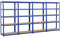 Yaheetech 4X Lagerregal 180x90x40 cm Kellerregal Steckregal pulverbeschichtet Schwerlastregal für Garage Werkstatt Speisekammer 875 kg