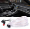 GLL EL Wire Car LED Interior Strip Light 5M White Neon Wire Lights with 6mm Sewing Edge Ambient Lighting Kits for Car, Garden, Decorations