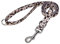 Suredoo Hundeleine Verstellbare, Weich & Komfort Nylon Haustier Trainingsleine mit Doppel-D-Ringfür Kleine Mittlere Große Hunde, 120cmx2cm (Leopard)
