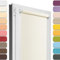 Estika Rollo für Fenster ohne Bohren - 90cm x 120cm - Perle - 25 Stofffarben, Klemmfix Montage, Fensterrollos für innen, Sichtschutz für Fenster und Balkontür (90 cm Stoffbreite)