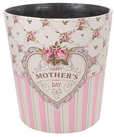 Alipis Poubelle Vintage Cuir Pu Multifonction Avec Bac De Rangement Intégré Pour Maison