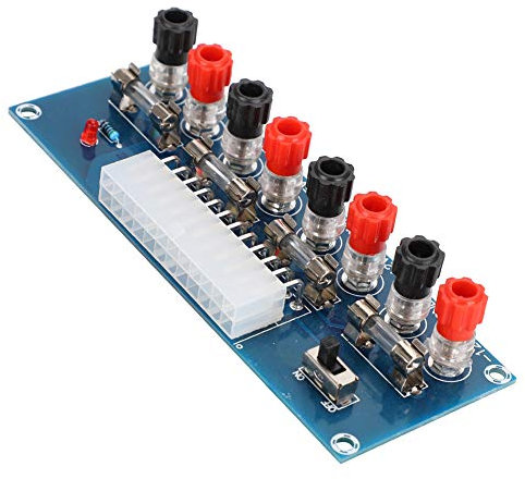 VBESTLIFE 24-Pin ATX Power Board Computer PC Netzteil Breakout Modul Adapter, 3,3 V, 5 V, 12 V, -12 V