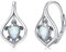 Schildkröten Ohrringe weißer Opal Brisur Ohrring 925 Sterlingsilber niedlicher Tier Creolen Ohrring hypoallergen täglicher Schmuck Geschenk für Frauen und Mädchen