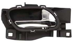 Repiauto - Poignée de porte intérieure avant ou arrière droite noire et chromée compatible avec Peugeot 308 1 2007-2013