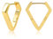 ALEXCRAFT 14K Dick Rhombus Ohrringe Gold Creolen Eckig Klein Damen Chunky Goldener Vergoldete Ohrringe Geschenk für Frauen Freundin Mama Mädchen