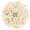 HEKOBAG Runde Holzscheiben, 200 Stück Runde Holzstücken 15mm Holz Log Holzscheiben Unbehandelt Holz Kreistafel Buche Holz Kreistafel für Malerei, Hochzeit, Heimdekoration, DIY-Bastelbedarf