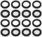 16pcs 3/4 Shower Head Washers for 1/2 Fixed Shower Head/Handheld Shower Hose