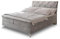 Masseno Boxspringbett Macon 180x200 cm Komplett-Set mit Matratze und Topper, Polsterbett mit Zwei Bettkästen -Grau, Aston 16