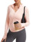 tanzdunsje Laufjacke Sportjacke Damen Enge Langarm,Gym Yoga Pilates Jogging Sportoberteil frauen Trainingsjacke mit Reißverschluss Daumenloch(DE/NL/SE/PL, Alphanumerisch, M, Regular, Regular, Rosa)