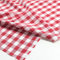 TOLKO 50cm Baumwollstoff Meterware kariert | Landhaus Karo Stoff als Kleiderstoff Dekostoff Vorhang Gardine Kissen Schürze Bezugsstoff 145cm breit Baumwoll-Stoffe zum Nähen (Rot)