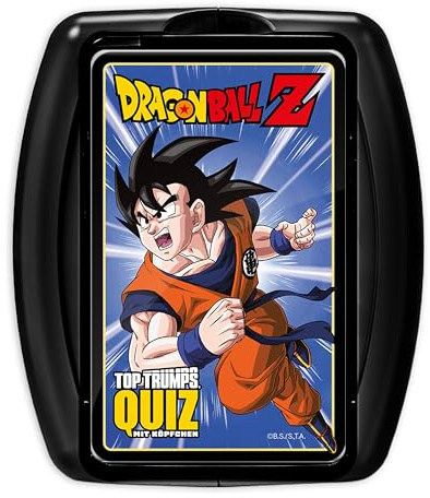 Top Trumps Quiz Dragon Ball Z Edition - Quiz Kartenspiel für Dragon Ball Z Fans - Fanartikel & Merchandise - Kartenspiel für 2+ Spieler ab 8+ Jahren - Deutsch