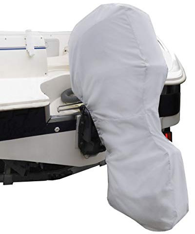 Oceansouth volle Außenbord Abdeckung (Grau) (3.5HP) psn Abdeckung Roller Motorrad Quad abdeckplane außenbordmotor außenborder ps Engine e Motor Boot persenning aussenborder
