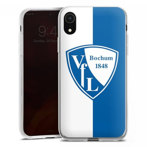 Silikon Hülle kompatibel mit Apple iPhone Xr Case transparent Handyhülle VFL Bochum Offizielles Lizenzprodukt Logo