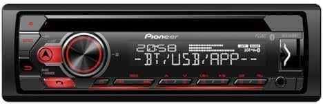 Pioneer DEH-S510BT , 1DIN Autoradio , CD-Tuner mit RDS , Bluetooth , MP3 , USB und AUX-Eingang , RGB – Beleuchtung , Bluetooth Freisprecheinrichtung , Smart Sync App , 13-Band Equalizer