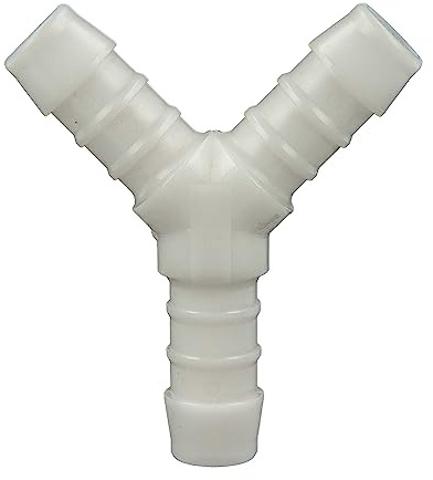 tecuro Schlauchverbinder Y-Stück, allseitig Ø 7 mm - Nylon weiß
