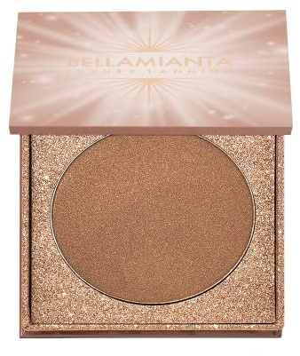 Bellamianta Illuminating Bronzing Powder for Face & Body - Bronzer Powder for a Sunkissed Skin Glow - Lightweight Formula with Ultra-Fine Pigments - Contour and Highlight for All Skin Types - 20g