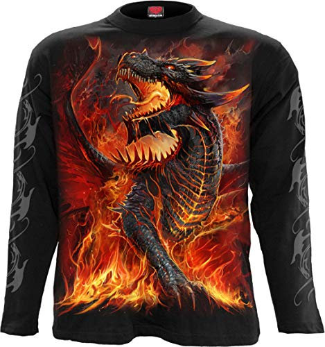 Spiral - Draconis - Longsleeve T-Shirt Black - XXL