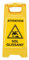 Chevalet ATTENTION SOL GLISSANT (WPSG680I). Balise de signalisation pour surface glissante, de couleur jaune. - Dimensions 600x300 mm
