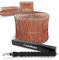 Heimfleiss® Torsadeuse + Fil de Fer recuit 1,0 x 100-160 mm (1000 pcs.) - Set de qualité torsadeuse Fil de Fer & Fil de Ligature - Fermeture de Fil de Fer Fil de Fer à œillet
