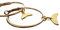 ◦•●◉ஐ GOLDENE 3,5 CM CREOLEN MIT WALSCHWANZ ஐ◉●•◦ mittelgroße OHRRINGE & GOLD Wal Schwanz, Fisch, Greenpeace, Fischschwanz