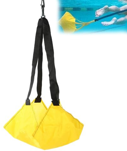 Cinturón de resistencia de natación,23.6-39.3inch Paracaídas de piscina,Cinturón de entrenamiento de fuerza de natación Cinturón de resistencia de natación Cinturones de entrenamiento de natación
