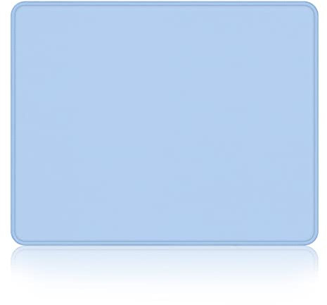 Dapesuom kleines Mauspad, 26 x 21 cm, mit Rutschfester Gummiunterseite, wasserdichtes Mini-Mauspad für Damen, Herren, kabellose Maus Laptops, Zuhause, Büro, Reisen, Himmelblau