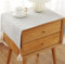Utobanh Bedside Table Cover Cloth Tablecloth, Non-Slip Dustproof TV Cabinet Refrigerator Washing Machine Cover Towel Universal Small Square Towel (15.7 * 35.4 inches,Light Beige)