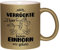 Glitzertasse Nur Verrückte hier - komm Einhorn wir gehen Farbe Gold Glitzer